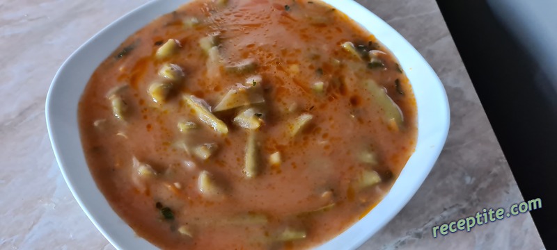 Снимки към Яхния от зелен фасул