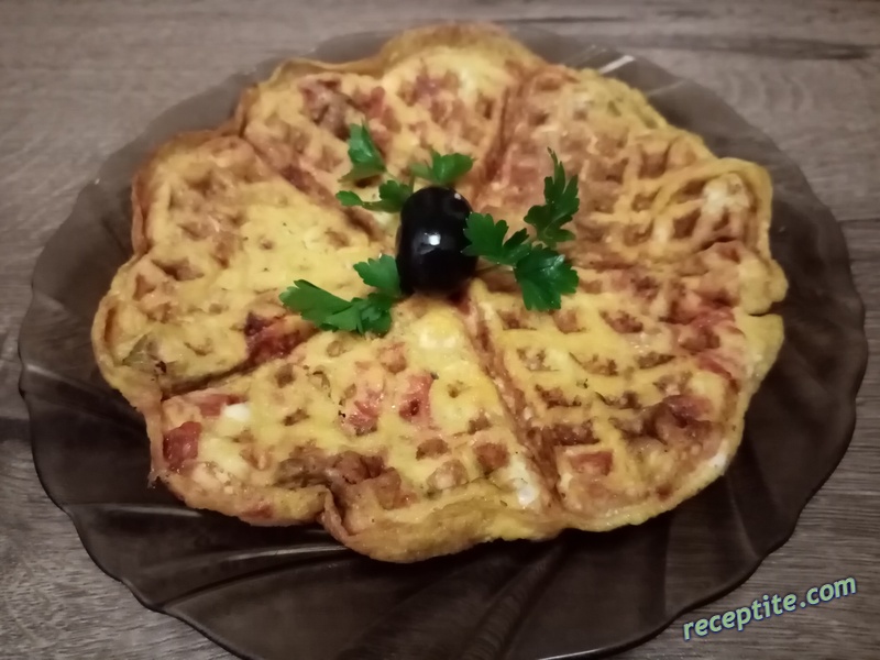 Снимки към Мързелив омлет с чушки в гювече на фурна