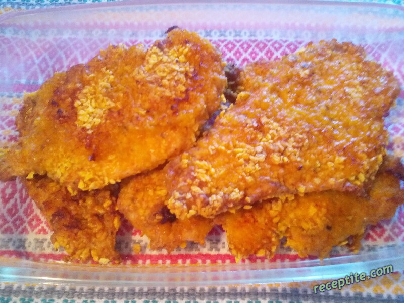 Снимки към Пилешки хапки с чеснов сос