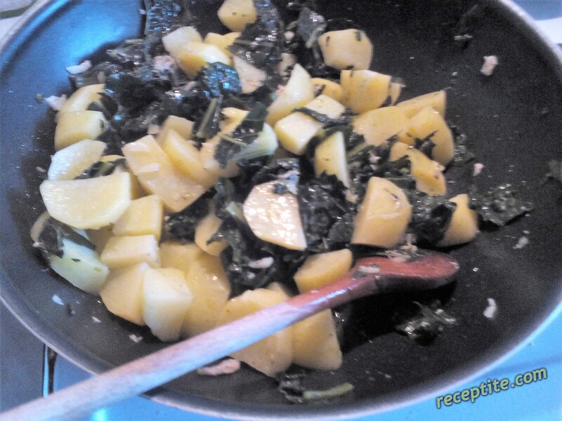 Снимки към Черно зеле с картофи