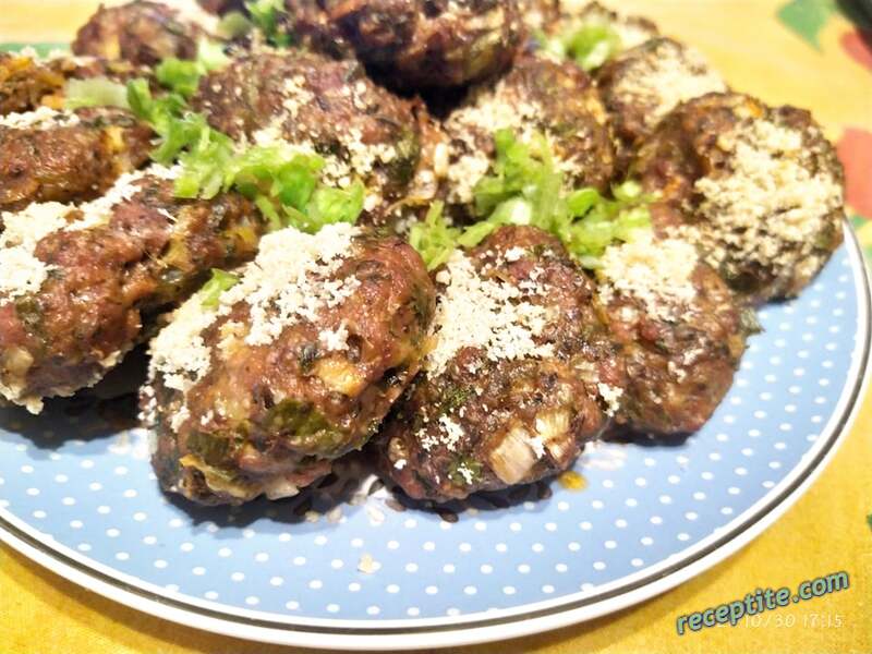 Снимки към Кюфтета с гъби и праз