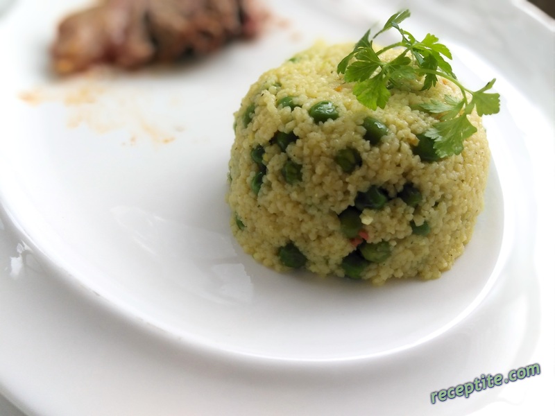 Снимки към Марокански кус-кус с грах