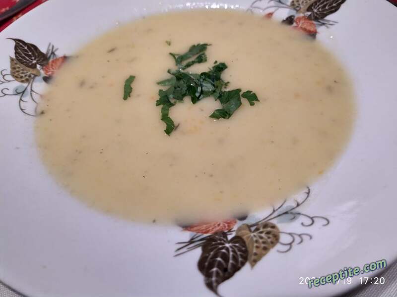 Снимки към Крем супа от картофи стъпка по стъпка