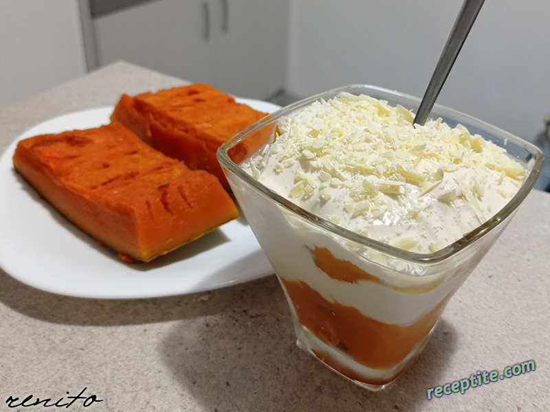Снимки към Мус от тиква с маскарпоне