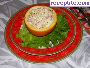 снимка 2 към рецепта Салата с ролца от раци и портокал