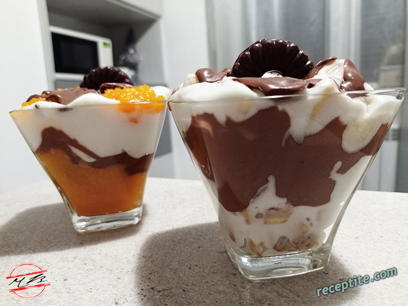 Снимки към Крем от кисело мляко и сметана