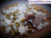 снимка 3 към рецепта Ориз с грах и масло на фурна