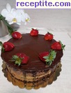 Сочна шоколадова торта с шоколадов мус