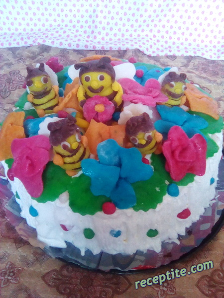 Снимки към Торта с готови блатове, шоколад и кокос