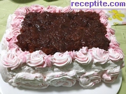 снимка 7 към рецепта Плодова торта с бишкоти