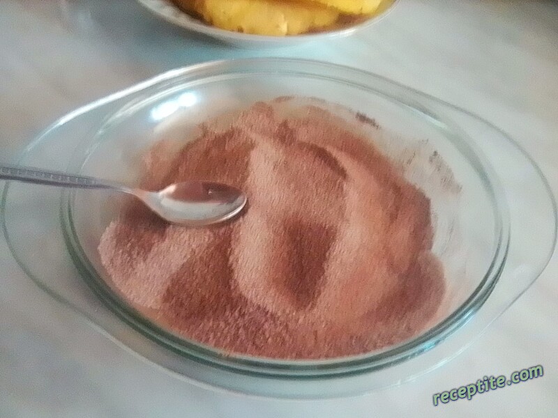 Снимки към Печен ананас с канела