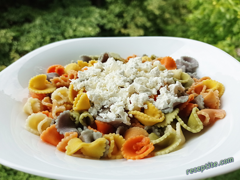 Снимки към Макарони със сирене и захар *Закуска*