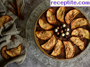 снимка 3 към рецепта Бисквитена торта с орехи и ябълки