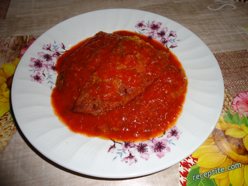 Снимки към Панирани чушки с доматен сос
