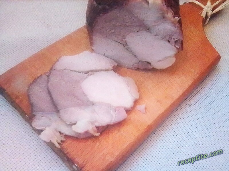 Снимки към Прясна домашна шунка
