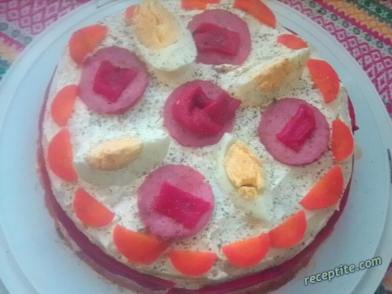 Снимки към Солена торта от катми