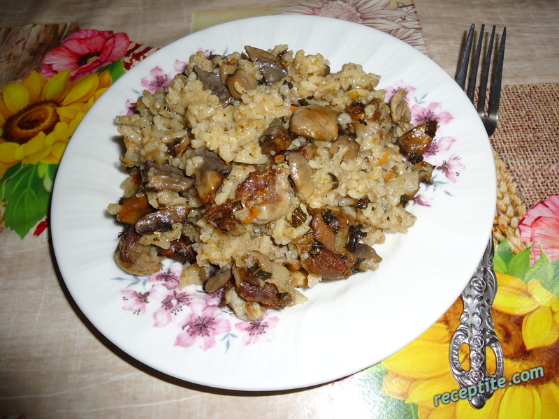 Снимки към Воденички с гъби и ориз на фурна