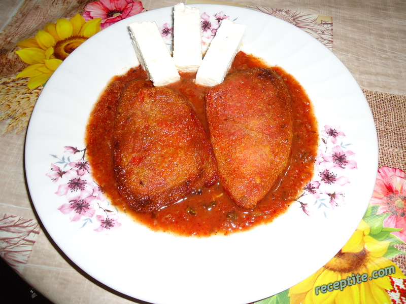 Снимки към Панирани чушки с доматен сос
