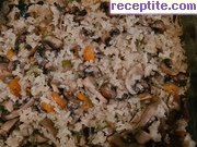 снимка 19 към рецепта Ориз с гъби на фурна