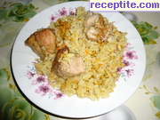 снимка 7 към рецепта Свинско с ориз на фурна