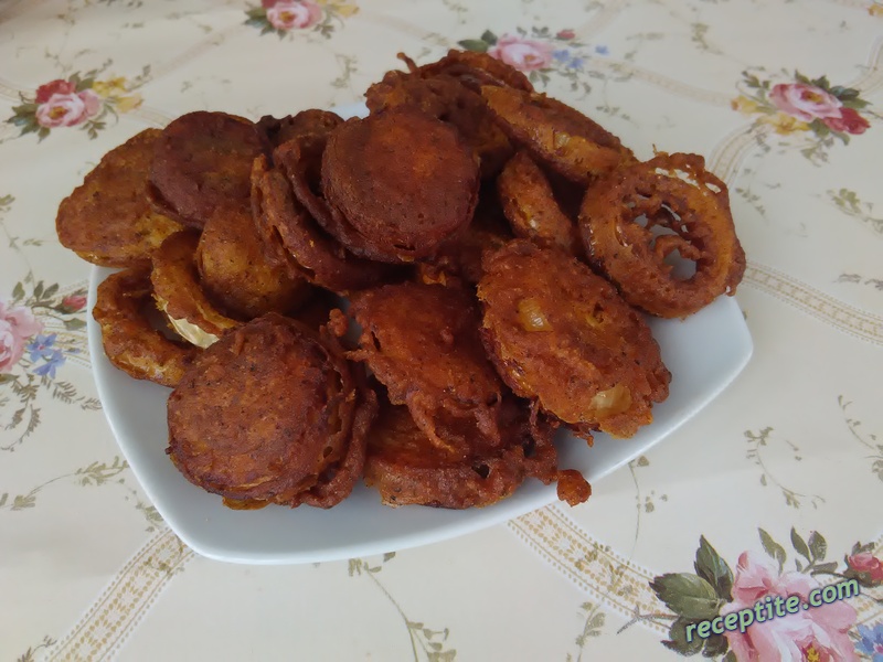 Снимки към Панирани лучени шайби