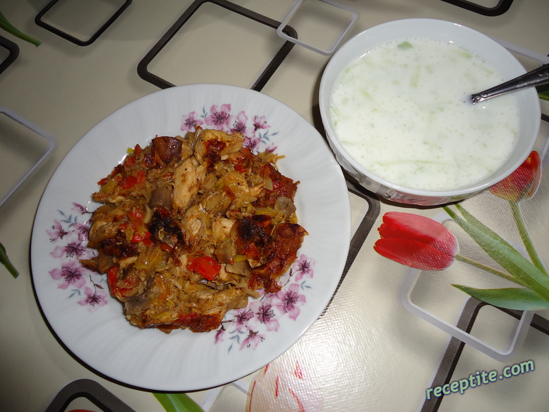 Снимки към Пилешка кавърма