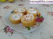 снимка 11 към рецепта Картофено руло с шунка и топено сирене за мазане