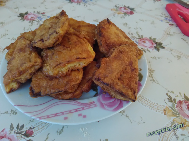Снимки към Панирани патладжани с бял сос