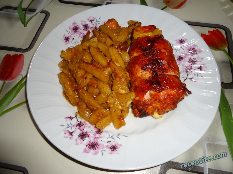 Снимки към Пълнени пилешки кълки