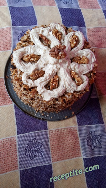 Снимки към Класическа орехова торта