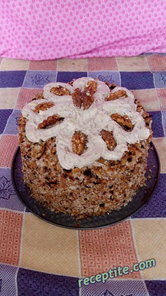 Снимки към Класическа орехова торта
