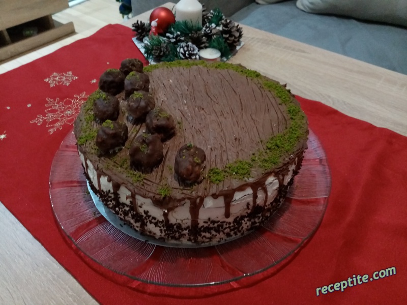 Снимки към торта Дубайски шоколад
