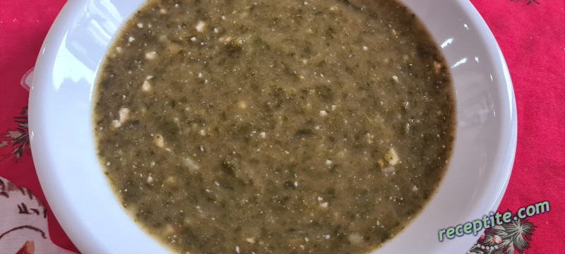 Снимки към Спаначена каша със сирене за деца