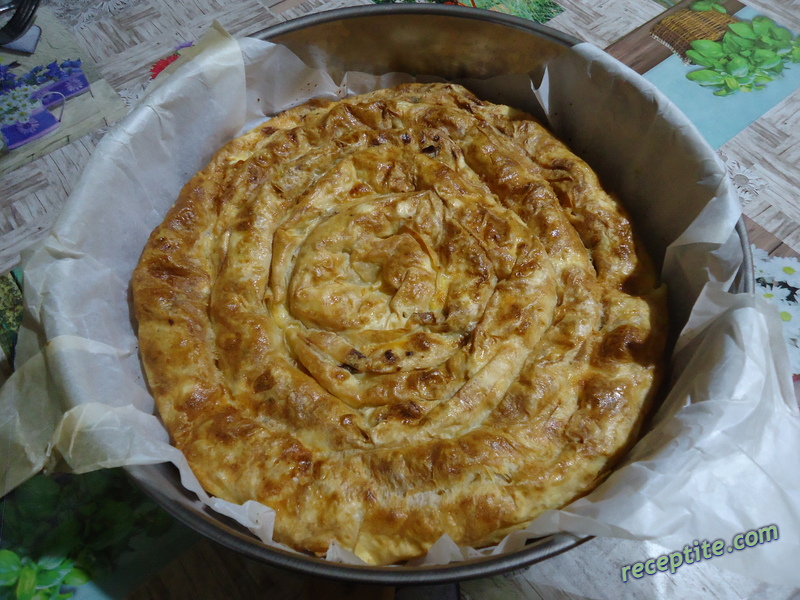 Снимки към Баница от къпани кори със сирене