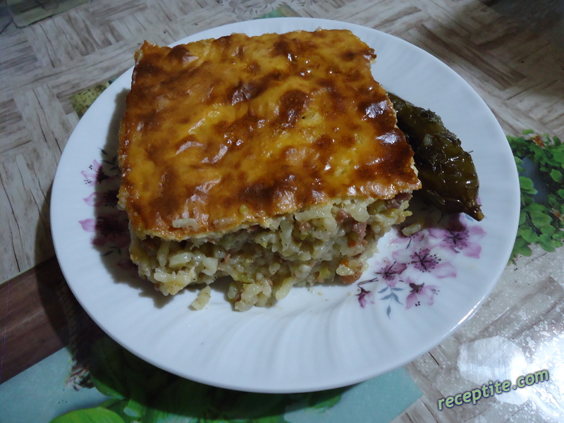 Снимки към Мусака от тиквички, ориз и кайма