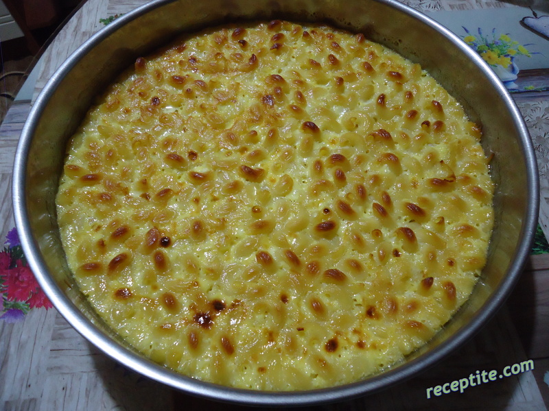 Снимки към Макарони на фурна с яйца и захар
