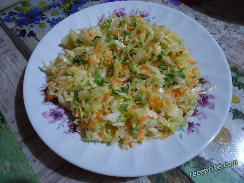 Снимки към Салата от прясно зеле и моркови