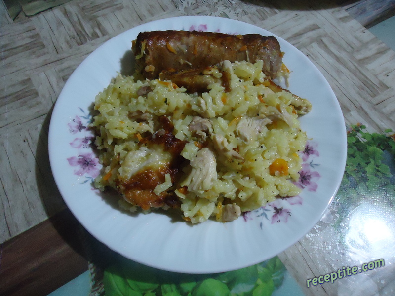 Снимки към Пиле с ориз на фурна