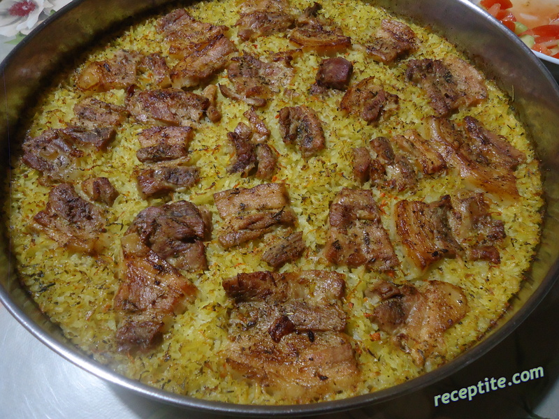 Снимки към Свинско с ориз на фурна