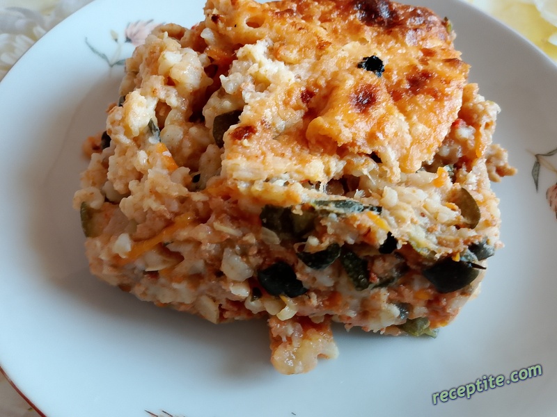 Снимки към Мусака от тиквички, ориз и кайма